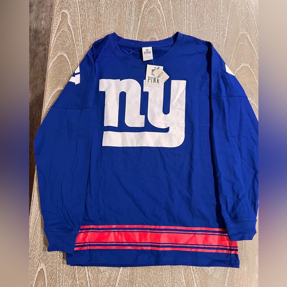 VICTORIAS SECRET PINK NFL NEW YORK GIANTS Sweatshirt Limited Edition Size Small
